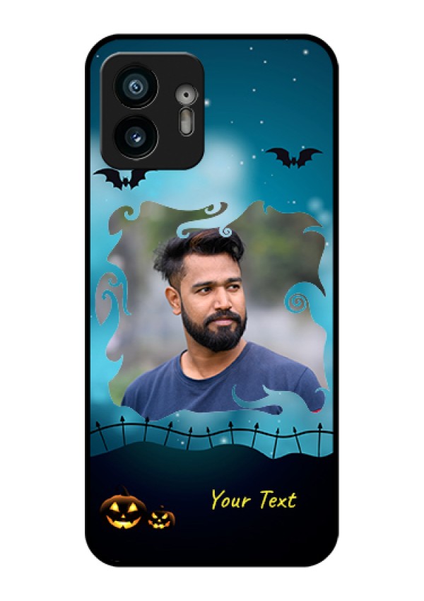 Nothing Phone 2 Custom Glass Phone Case - Halloween Frame Design