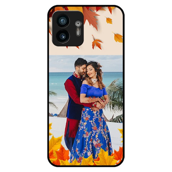 Nothing Phone 2 Custom Glass Phone Case - Autumn Maple Leaves Design Nothing Phone 2 Custom Glass Phone Case - Autumn Maple Leaves Design