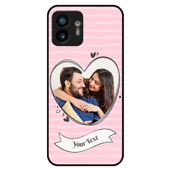 Nothing Phone 2 Custom Glass Phone Case - Vintage Heart Design