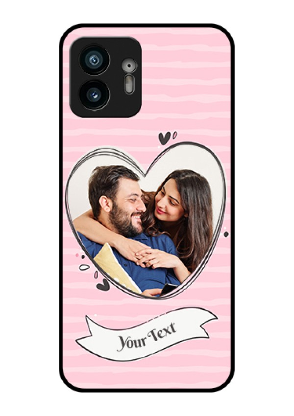 Nothing Phone 2 Custom Glass Phone Case - Vintage Heart Design