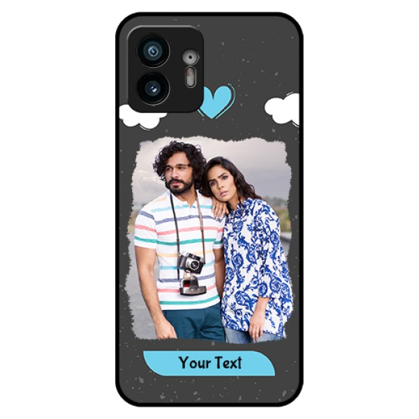 Nothing Phone 2 Custom Glass Phone Case - Splashes With Love Doodles Design Nothing Phone 2 Custom Glass Phone Case - Splashes With Love Doodles Design