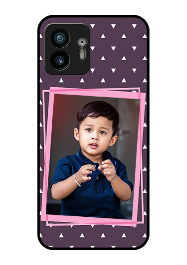 Nothing Phone 2 Custom Glass Phone Case - Triangle Pattern Dotted Design