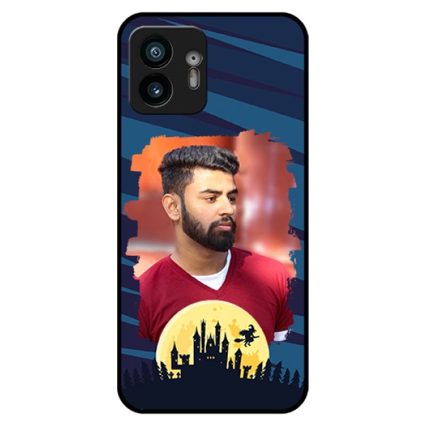 Nothing Phone 2 Custom Glass Phone Case - Halloween Witch Design