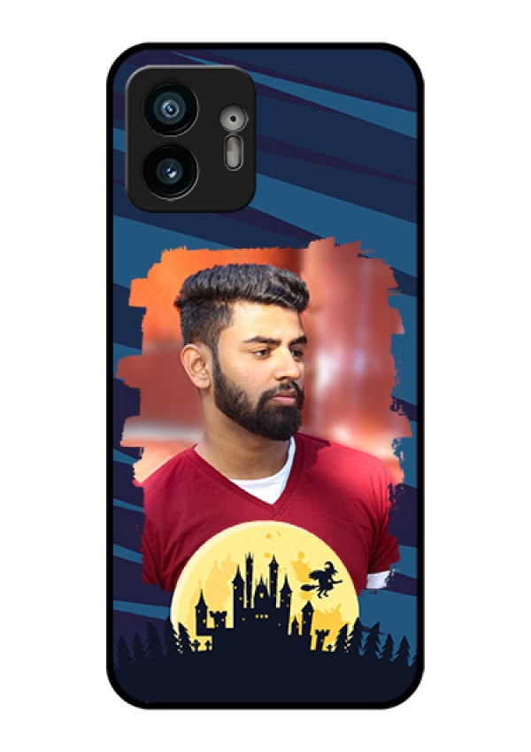 Nothing Phone 2 Custom Glass Phone Case - Halloween Witch Design
