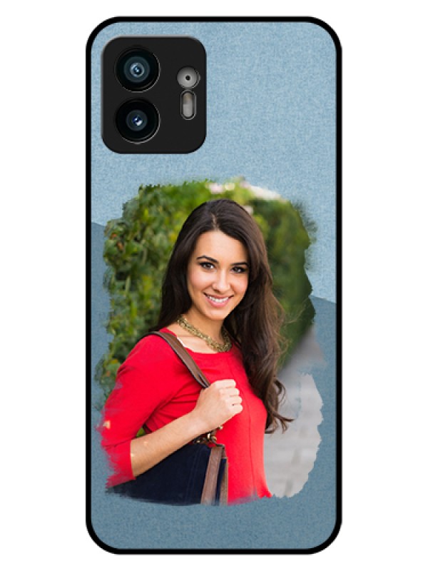 Custom Nothing Phone 2 Custom Glass Phone Case - Grunge Line Art Design