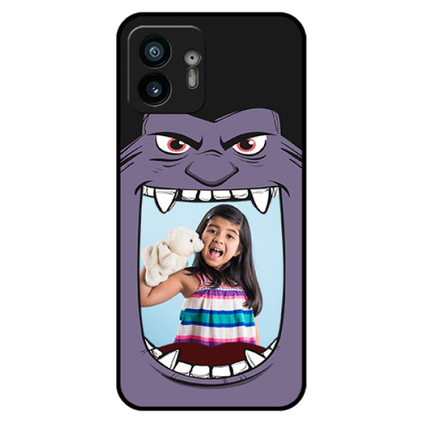 Nothing Phone 2 Custom Glass Phone Case - Angry Monster Design