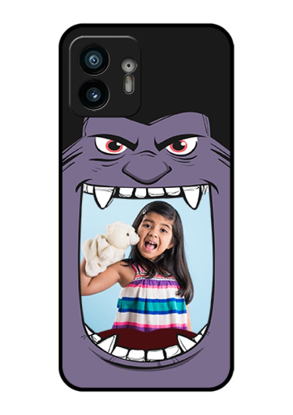 Nothing Phone 2 Custom Glass Phone Case - Angry Monster Design