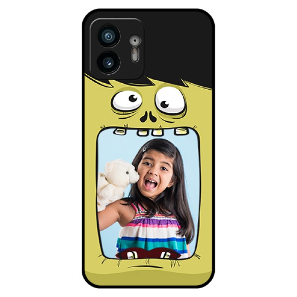 Nothing Phone 2 Custom Glass Phone Case - Cartoon Monster Back Case Design Nothing Phone 2 Custom Glass Phone Case - Cartoon Monster Back Case Design