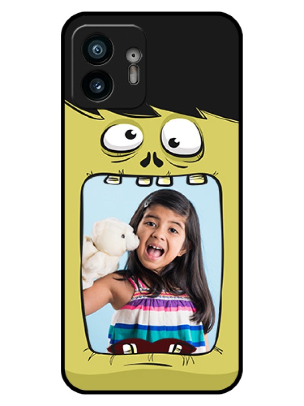 Custom Nothing Phone 2 Custom Glass Phone Case - Cartoon Monster Back Case Design
