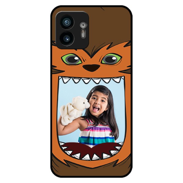 Nothing Phone 2 Custom Glass Phone Case - Owl Monster Back Case Design Nothing Phone 2 Custom Glass Phone Case - Owl Monster Back Case Design