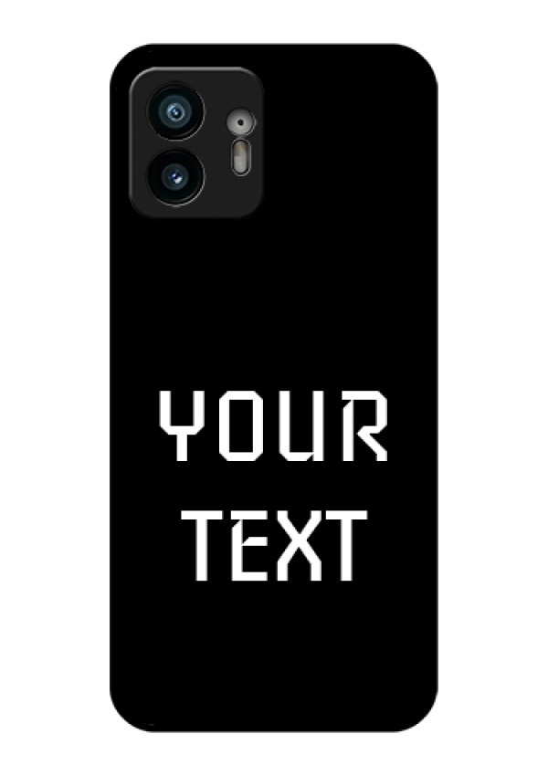 Nothing Phone 2 Custom Glass Phone Case - Your Name Design