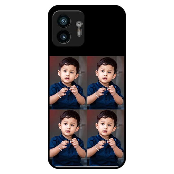 Nothing Phone 2 Custom Glass Phone Case - 4 Image Holder Design Nothing Phone 2 Custom Glass Phone Case - 4 Image Holder Design