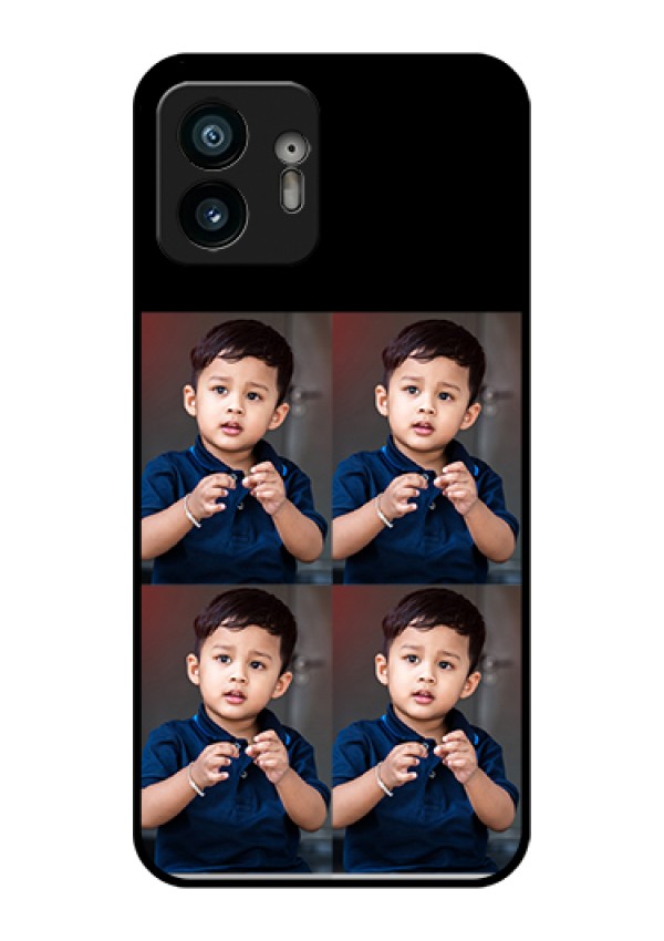 Nothing Phone 2 Custom Glass Phone Case - 4 Image Holder Design