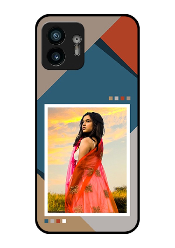 Nothing Phone 2 Custom Glass Phone Case - Retro Color Pallet Design