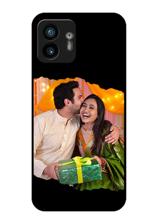 Nothing Phone 2 Custom Glass Phone Case - Tear - Off Design