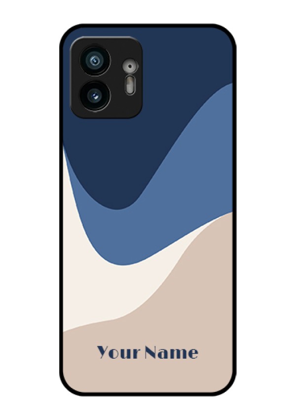 Nothing Phone 2 Custom Glass Phone Case - Abstract Drip Art Design