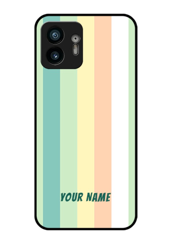 Nothing Phone 2 Custom Glass Phone Case - Multi - Colour Stripes Design