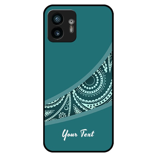 Nothing Phone 2 Custom Glass Phone Case - Semi Visible Floral Design Nothing Phone 2 Custom Glass Phone Case - Semi Visible Floral Design