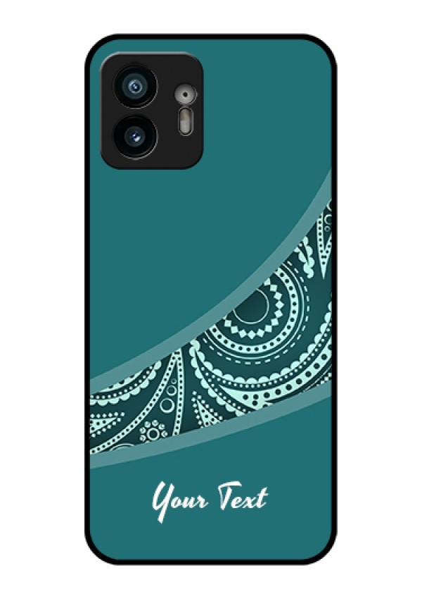 Nothing Phone 2 Custom Glass Phone Case - Semi Visible Floral Design