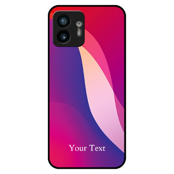 Nothing Phone 2 Custom Glass Phone Case - Digital Abstract Overlap Design