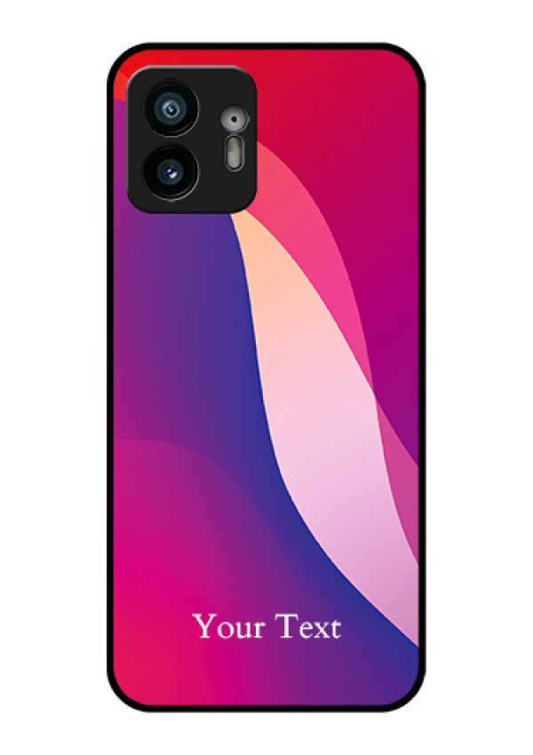 Nothing Phone 2 Custom Glass Phone Case - Digital Abstract Overlap Design