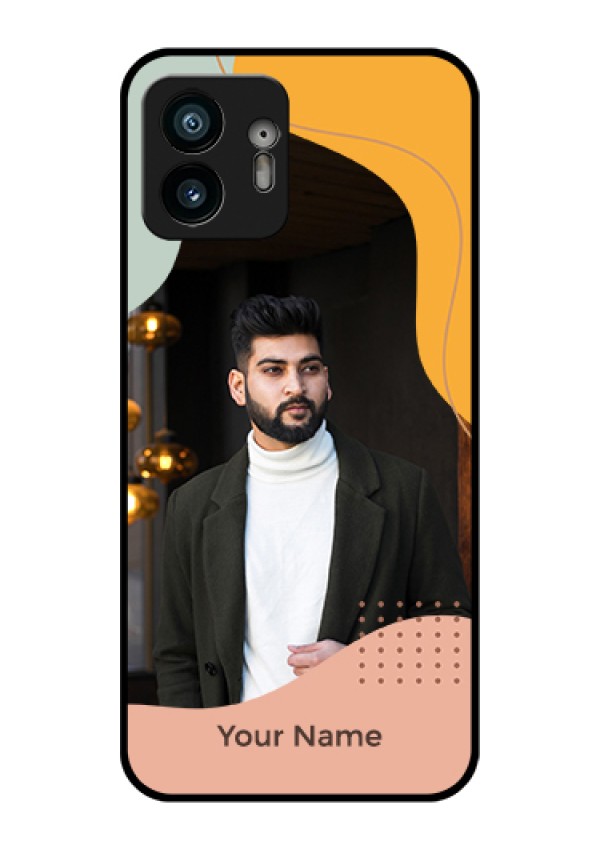 Nothing Phone 2 Custom Glass Phone Case - Tri - Coloured Overlay Design