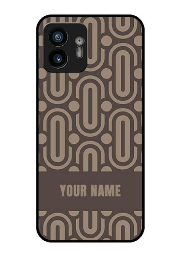 Nothing Phone 2 Custom Glass Phone Case - Captivating Zero Pattern Design