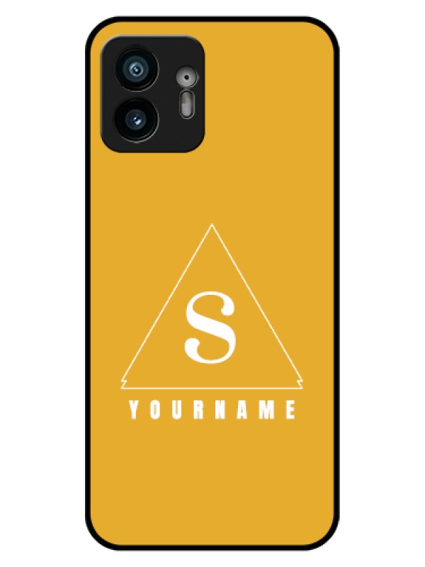 Custom Nothing Phone 2 Custom Glass Phone Case - Simple Triangle Design
