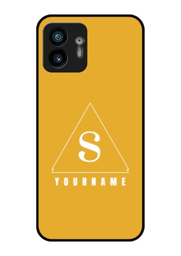 Nothing Phone 2 Custom Glass Phone Case - Simple Triangle Design