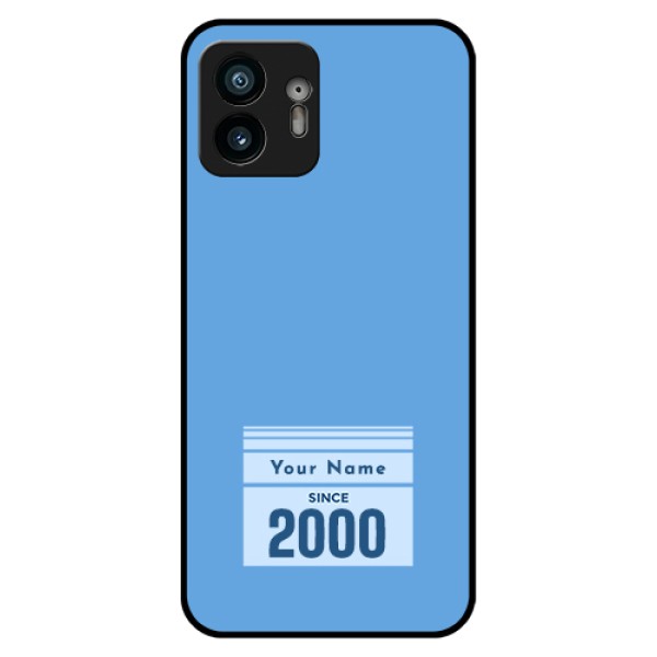 Nothing Phone 2 Custom Glass Phone Case - Custom Year Of Birth Design Nothing Phone 2 Custom Glass Phone Case - Custom Year Of Birth Design