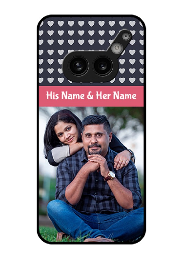 Nothing Phone 2A 5G Custom Glass Phone Case - Love Symbols Design