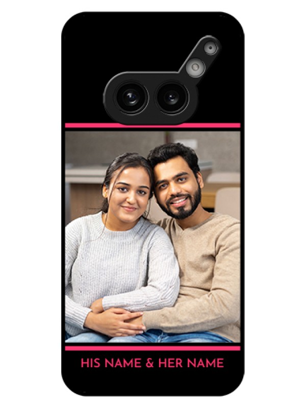 Custom Nothing Phone 2A 5G Custom Glass Phone Case - With Add Text Design