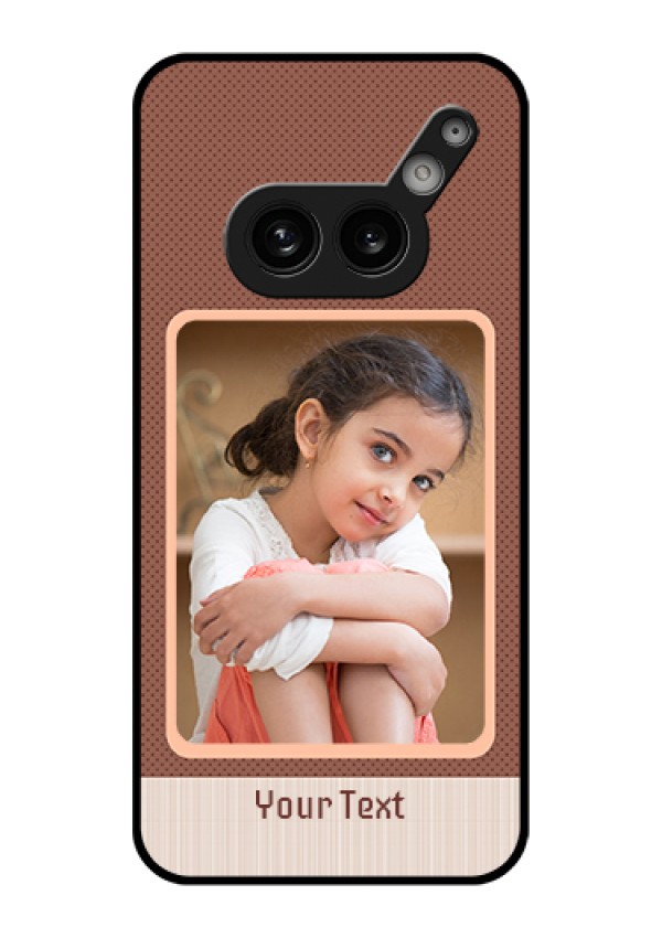 Nothing Phone 2A 5G Custom Glass Phone Case - Simple Pic Upload Design