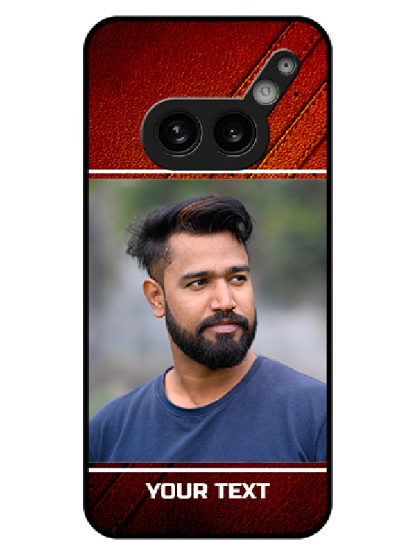 Custom Nothing Phone 2A 5G Custom Glass Phone Case - Leather Phone Case Design