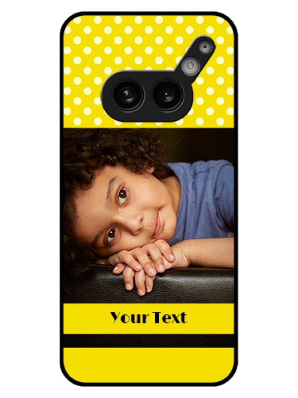 Custom Nothing Phone 2A 5G Custom Glass Phone Case - Bright Yellow Case Design