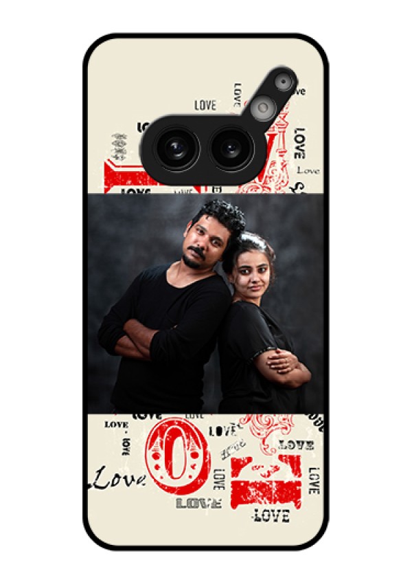 Nothing Phone 2A 5G Custom Glass Phone Case - Trendy Love Design Case