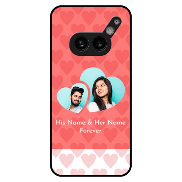 Nothing Phone 2A 5G Custom Glass Phone Case - Couple Pic Upload Design Nothing Phone 2A 5G Custom Glass Phone Case - Couple Pic Upload Design
