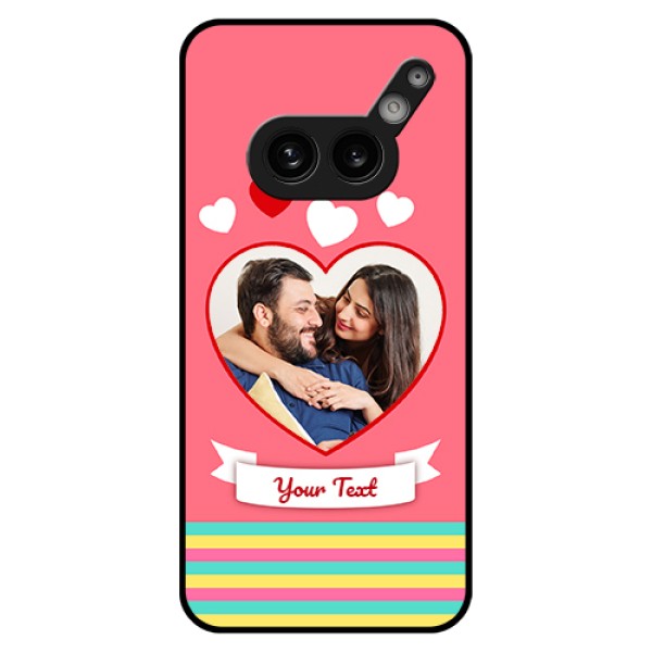Nothing Phone 2A 5G Custom Glass Phone Case - Love Shapes Doodle Design