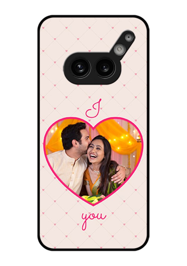 Nothing Phone 2A 5G Custom Glass Phone Case - Heart Shape Design