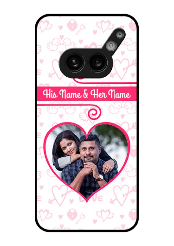 Nothing Phone 2A 5G Custom Glass Phone Case - Heart Shape Love Design