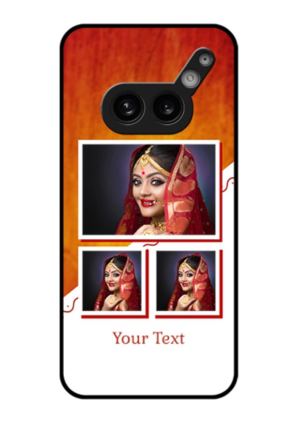Nothing Phone 2A 5G Custom Glass Phone Case - Wedding Memories Design