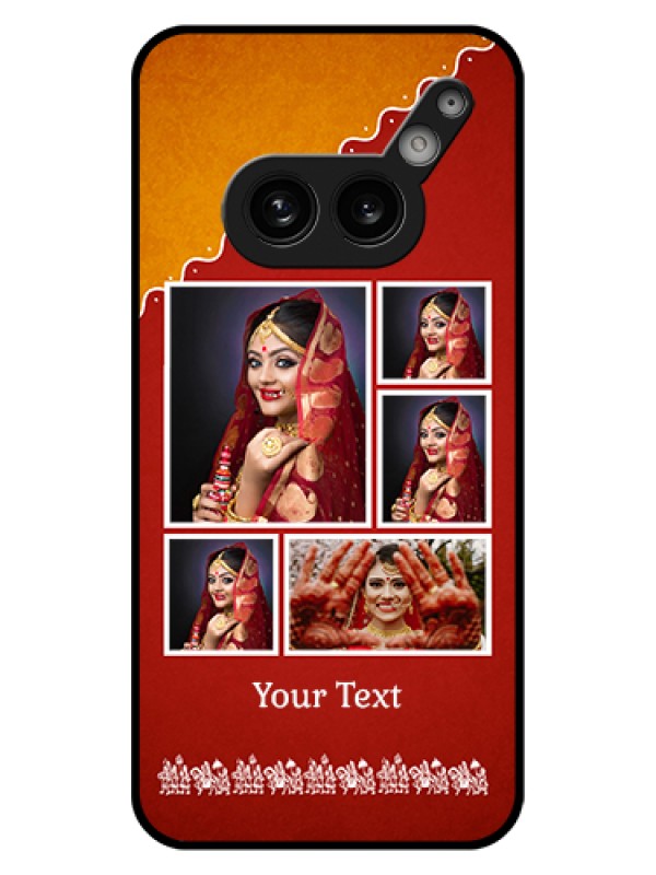 Custom Nothing Phone 2A 5G Custom Glass Phone Case - Wedding Pic Upload Design