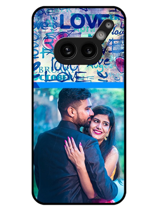 Custom Nothing Phone 2A 5G Custom Glass Phone Case - Colorful Love Design