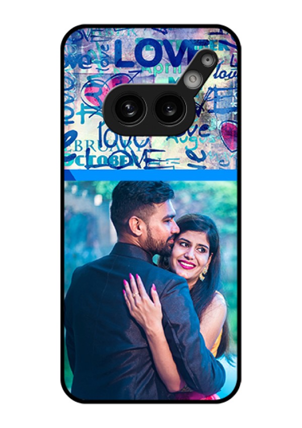 Nothing Phone 2A 5G Custom Glass Phone Case - Colorful Love Design