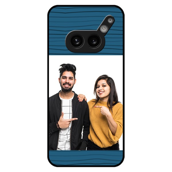 Nothing Phone 2A 5G Custom Glass Phone Case - Blue Pattern Cover Design Nothing Phone 2A 5G Custom Glass Phone Case - Blue Pattern Cover Design