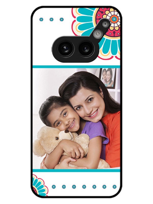 Custom Nothing Phone 2A 5G Custom Glass Phone Case - Flower Design