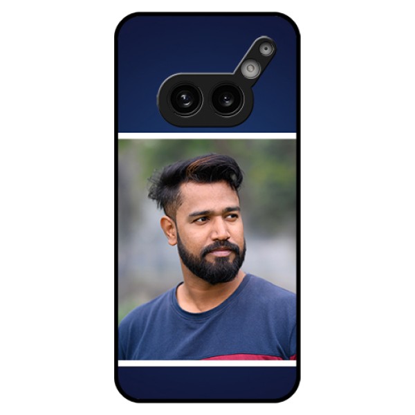 Nothing Phone 2A 5G Custom Glass Phone Case - Simple Royal Blue Design Nothing Phone 2A 5G Custom Glass Phone Case - Simple Royal Blue Design