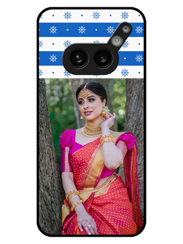 Custom Nothing Phone 2A 5G Custom Glass Phone Case - Snow Pattern Design