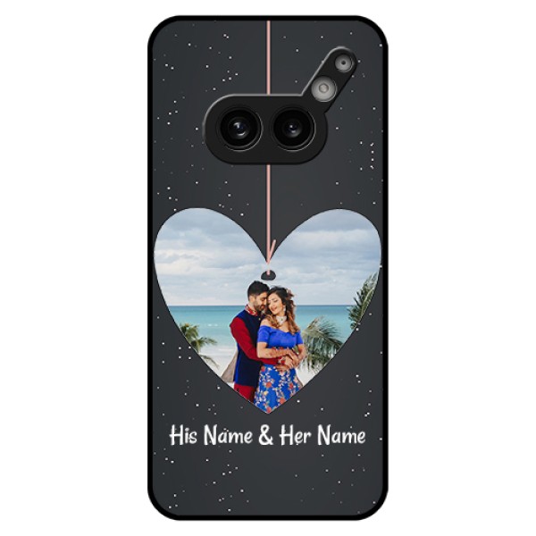 Nothing Phone 2A 5G Custom Glass Phone Case - Hanging Heart Design