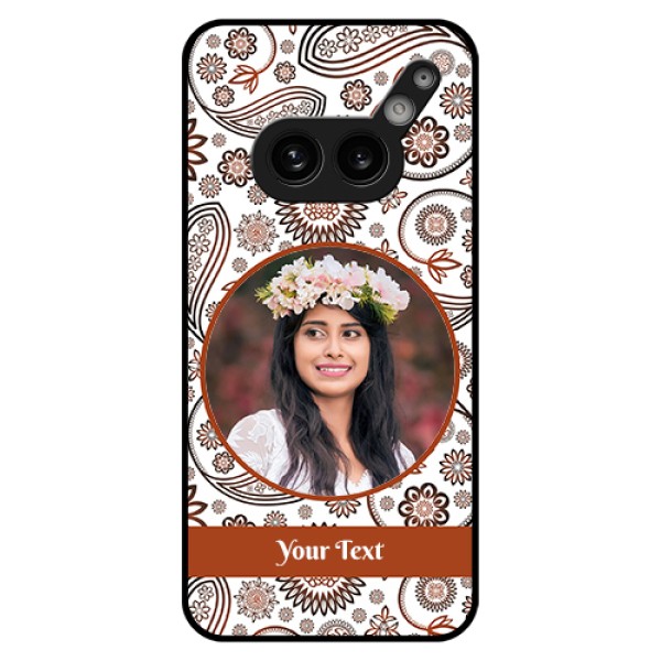 Nothing Phone 2A 5G Custom Glass Phone Case - Abstract Flower Design
